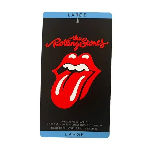 NWT Women's Navy Rolling Stones S/S Band Tee Size Large - Picture 4 of 9